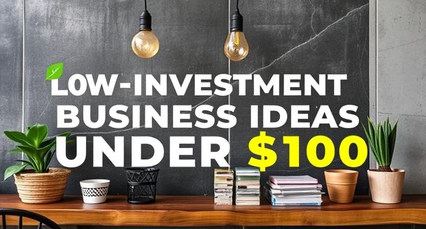 Best Low-Investment Business Ideas Under $100