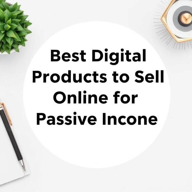 Best Digital Products to Sell Online for Passive Income